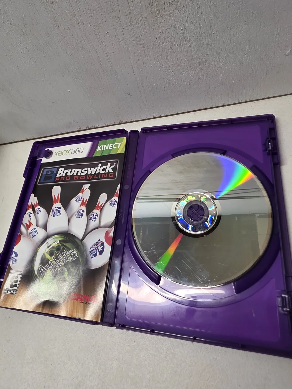 Brunswick Pro Bowling Xbox 360 Kinect Complete CIB Tested Working